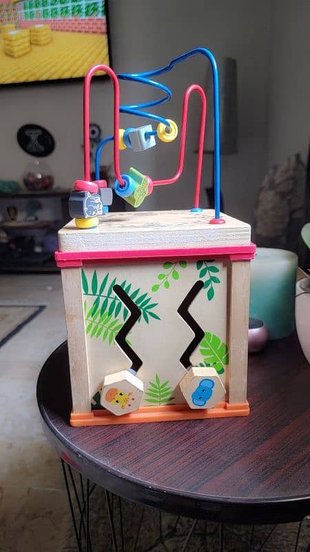 educational wooden abacus with activity cube 1000 2