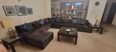 8 seater L shape sofa