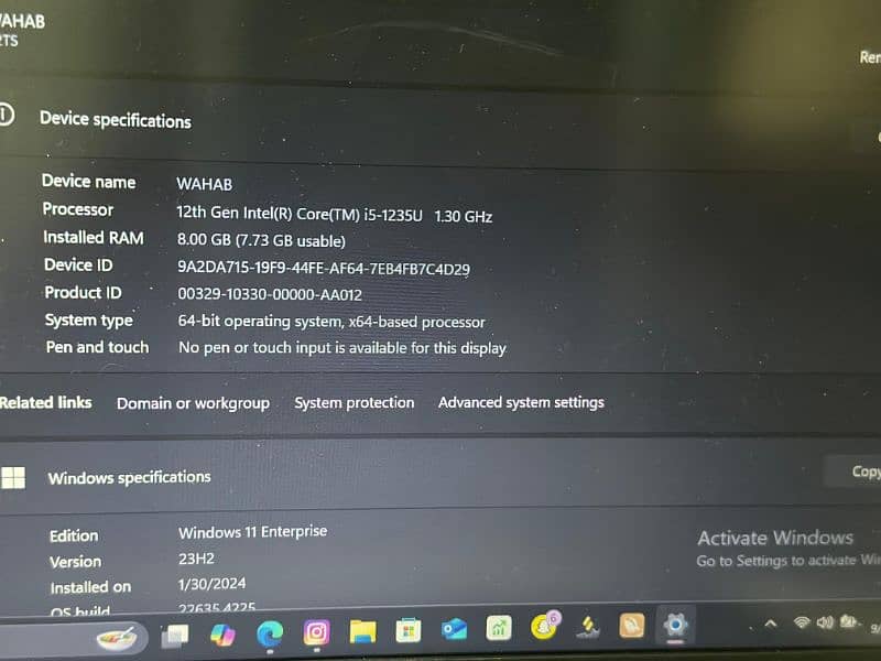 Lenovo core i5 12 generation window 11 8/512gb 9