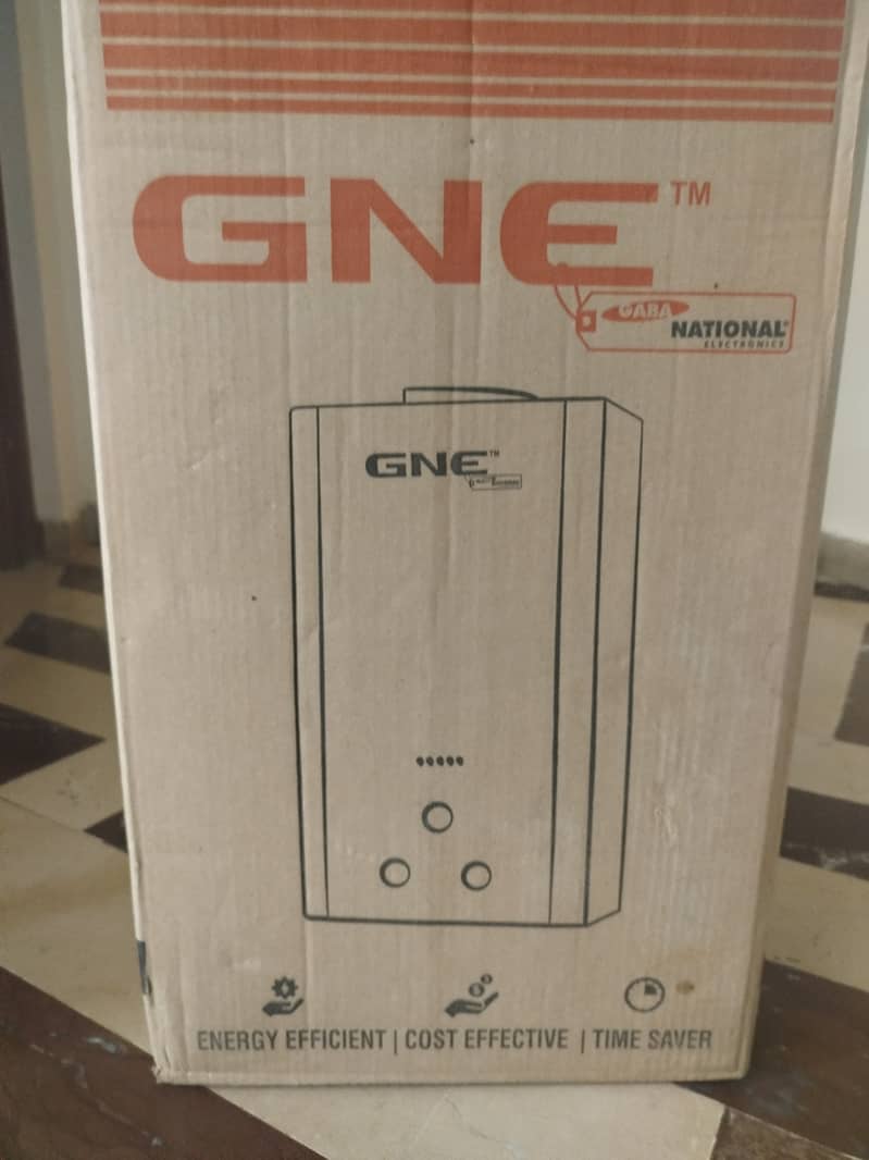 GNE instant geyser box pack never used 2