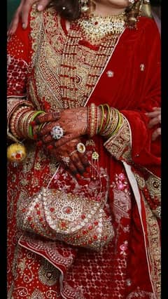 bridal dress and sherwani