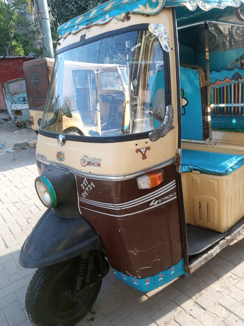 SazGar 2017,Disc-Brake,Gas-LPG-PetRoL Rickshaw,Engine FuLL OK 100% 2