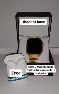 Smart watch | Ultra 2 Max premium Gold edition|