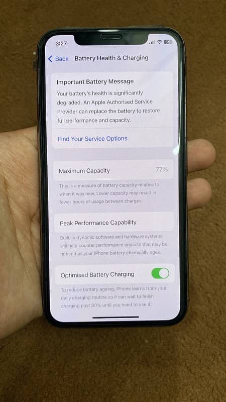 iPhone 11 Pro pta approved battery health 77% 6