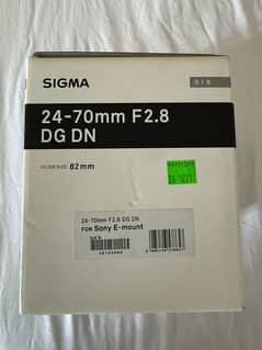 Like New Sigma 24 - 70 mm F 2.8 ART lens for sony