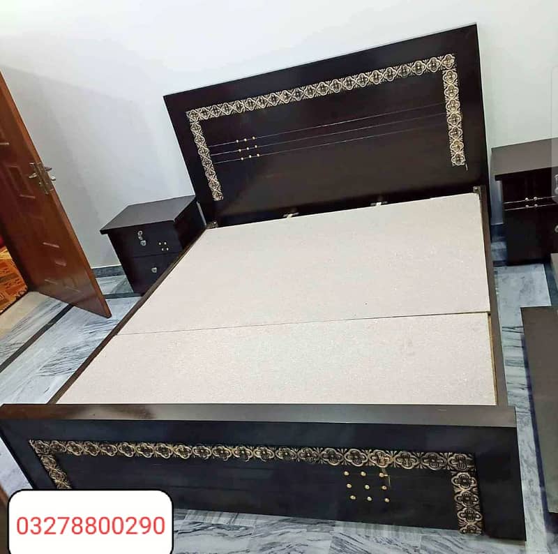 double bed/wooden bed/factory rates/turkish bed/poshish bed 1