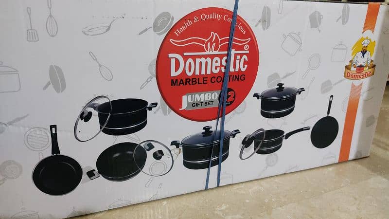 Black Color 22 Pieces Non Stick Cooking Set Up for Sale-Marble Coating 7