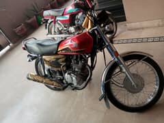 honda cg125 gold red registered