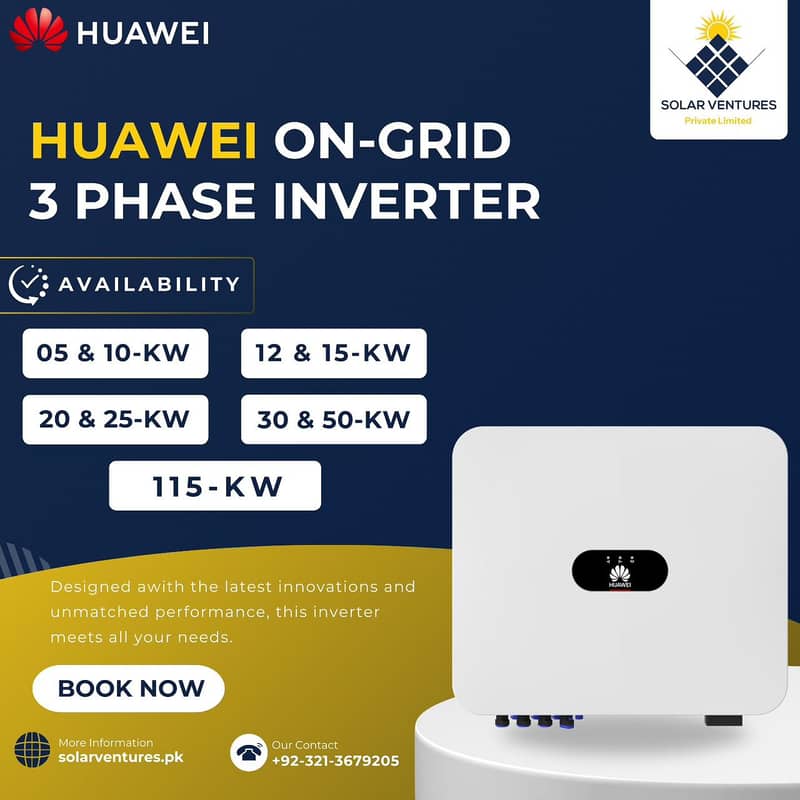 Huawei on grid 3 phase solar inverter 0