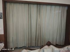 High Quality Shanghai Curtains (light blue n gray)