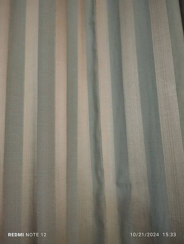 High Quality Shanghai Curtains (light blue n gray) 2