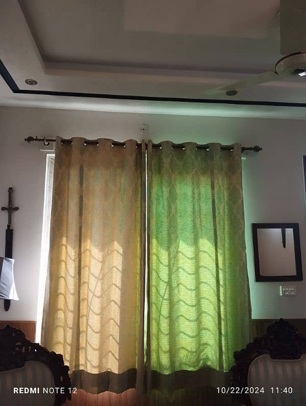 High Quality Shanghai Curtains (light blue n gray) 3