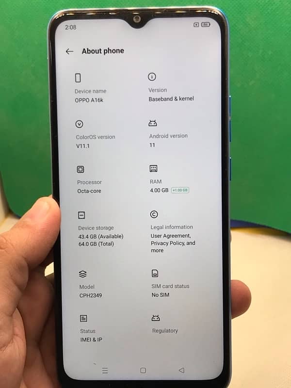 oppo A16k 2