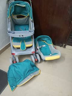 baby pram with car seat