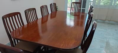 10 seat wooden Dining table