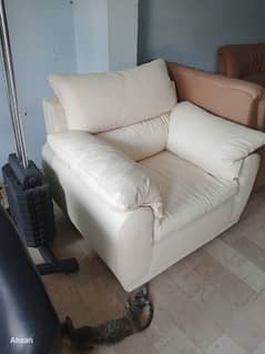 white colour sofa