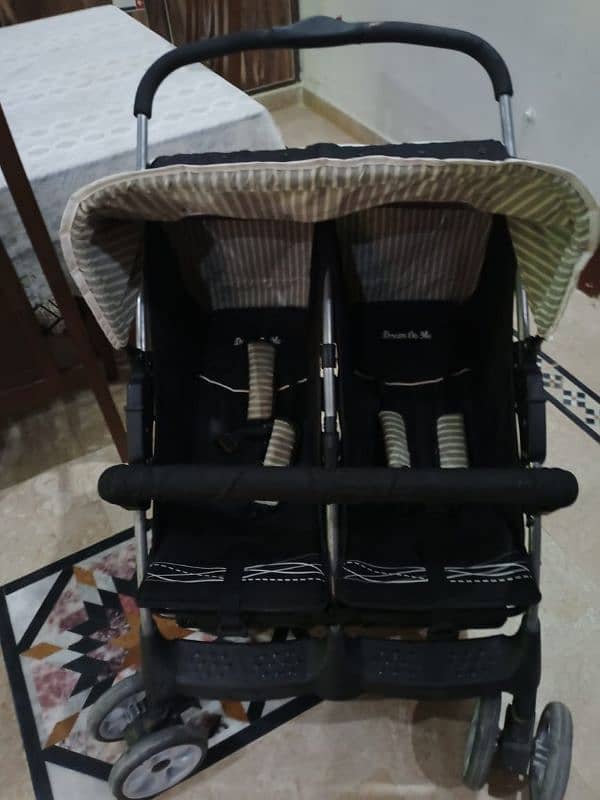 Twins baby pram 1