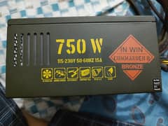 750 watt Power supply 80+ Bronze