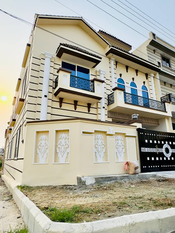 7 marla Double Story spanish Elevation House for sale in New city Phase 2 wah cantt 1