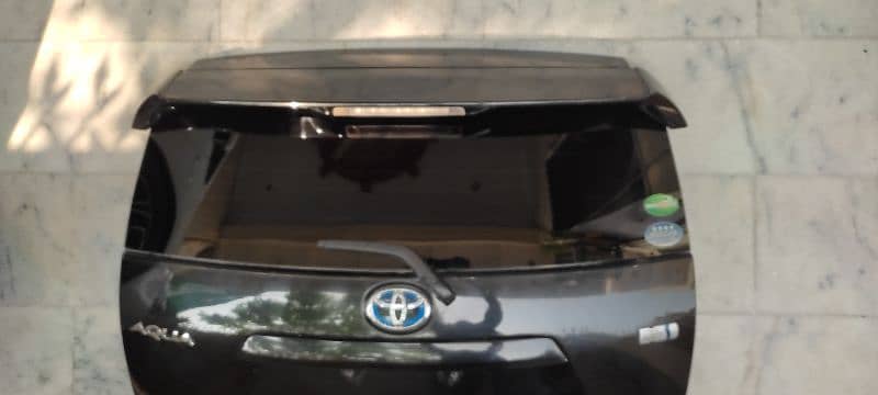 Toyota Aqua Trunk Door (Diggi) (Model 2012 to 2021) Black Color 2