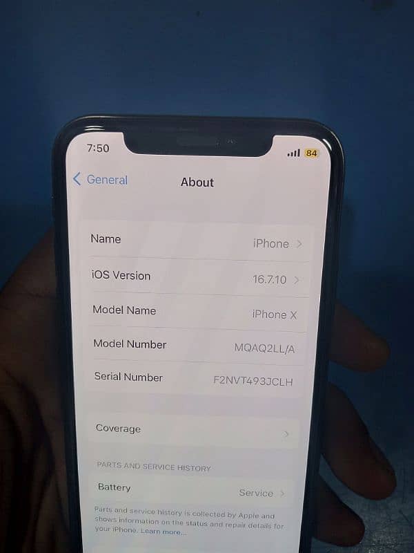 Iphone X non pta sim working B/H service factory unlocked 4