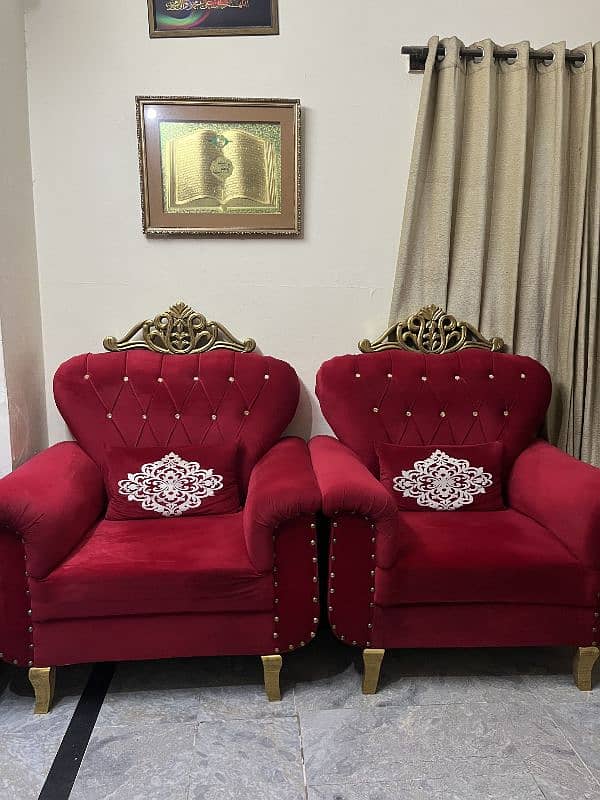 7 seater queen style sofa set 1