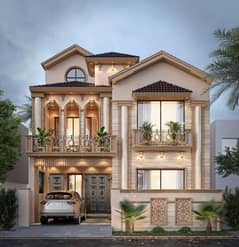 7 Marla Spanish Villa In New City H Block Near Motorway Barhma Interchange 0