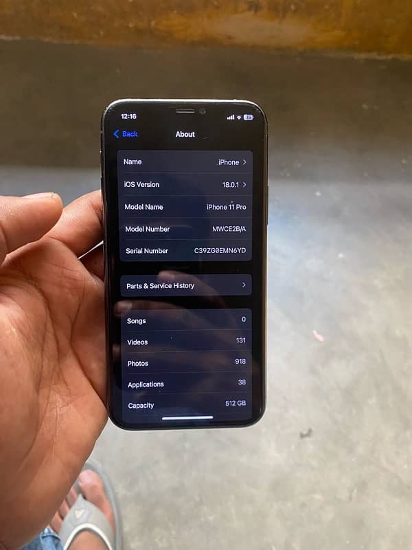 Iphone 11 pro 512gb exchng/12 13 14 15 16 x xs max 11