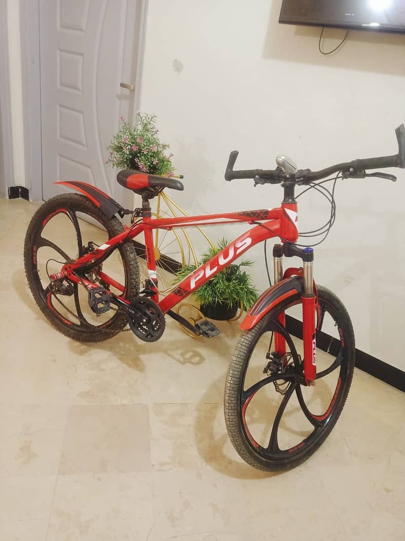 red sporty bicycle  fresh 4