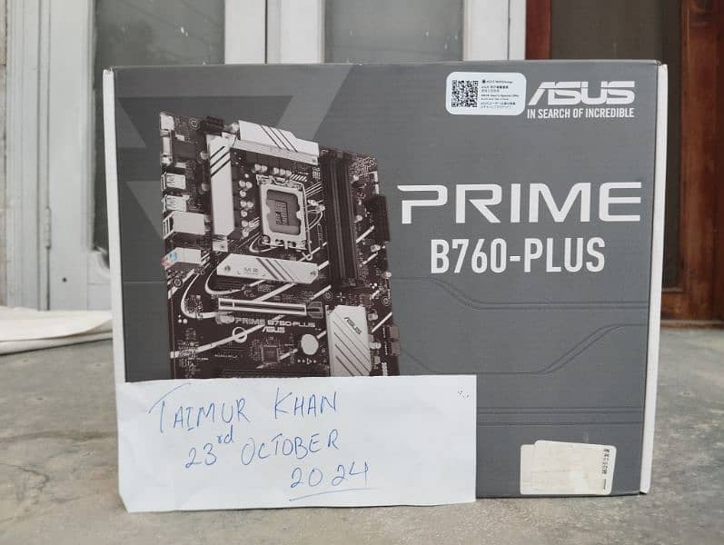 (Box Sealed) Asus Prime B760-Plus motherboard Intel LGA 1700 DDR5 2