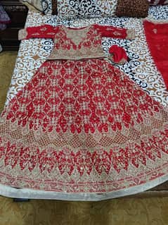 Red bridal lehnga