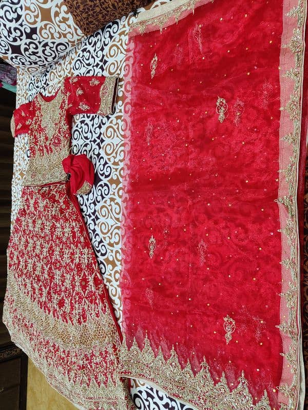 Red bridal lehnga 2