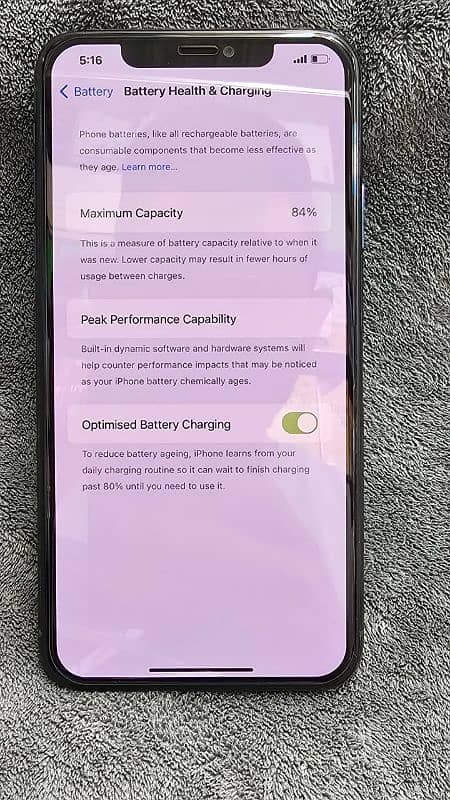 iphone 11 pro max 256 GB PTA Approve 10 by 10 84 battery health All ok 1