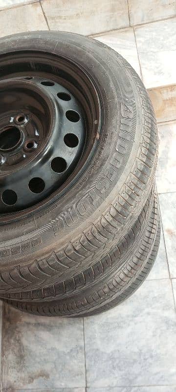 tyre and rim rim 14%5, 1%5 tyres 165/70r 6