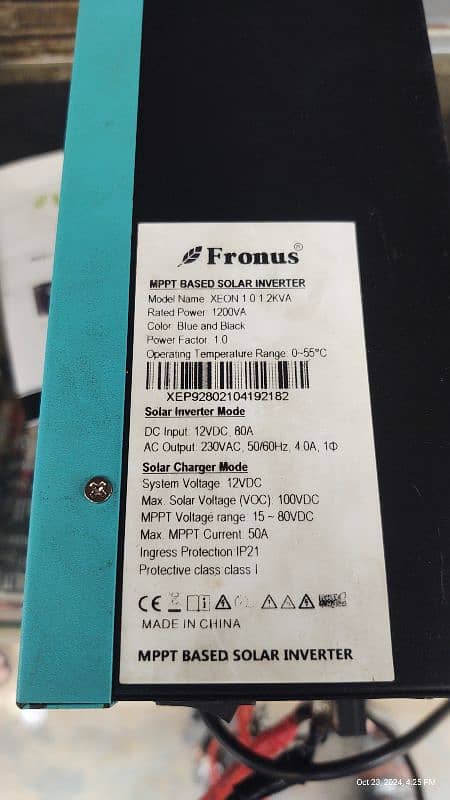 Fronus Inverter 1.2kva 2