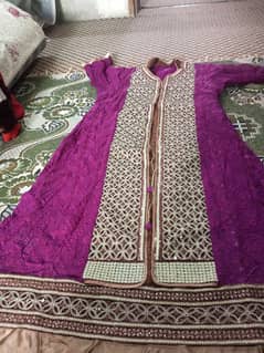 purple shirt with shalwar dupatta