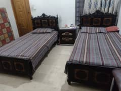 Chinioti Wooden Single Bed Set Excellent Condition