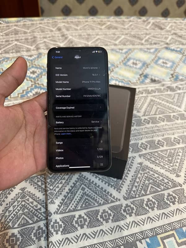 iphone 11 pro max 64 GB Non PTA FU with box 6