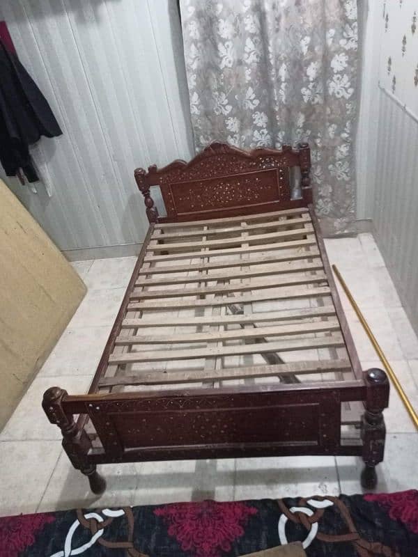 wooden Single bed for sell 4