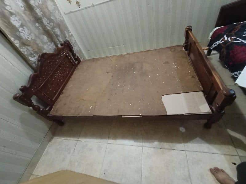 wooden Single bed for sell 6