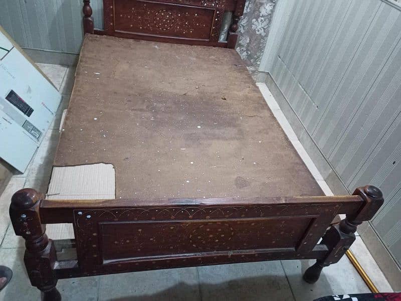 wooden Single bed for sell 8