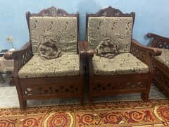 old style wooden sofa set 0