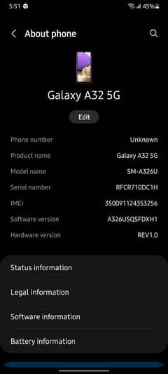 Samsung galaxy A32 5G (urgent sale) 0