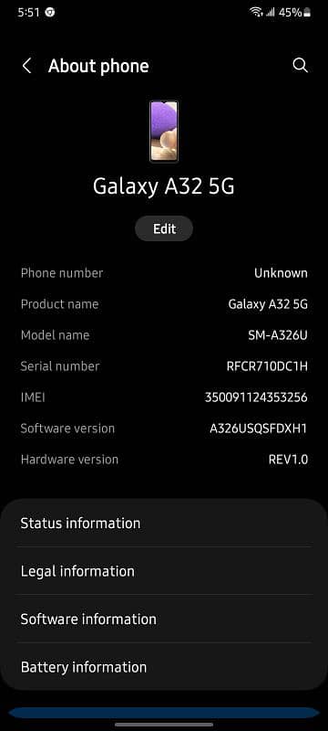 Samsung galaxy A32 5G (urgent sale) 0