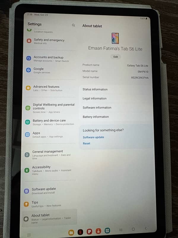 Samsung Tab S6 Lite 3