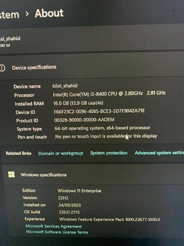 i5 8th gen 1tb Samsung nvme 16 gb d50 rgb ram 2