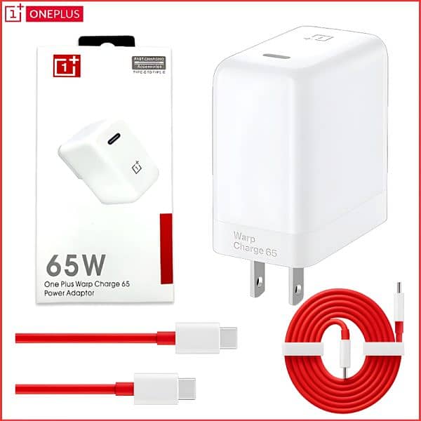 Oneplus 65w Warp Charge Power Adapter With Type-c To Type-c Fast Char 1