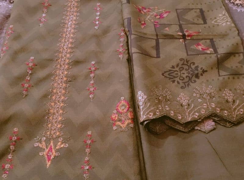 digital DHANAK with EMBROIDERY 0