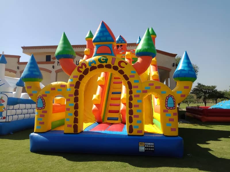 Bouncing Castles|Kids Slides|dry slide for kids colorful theme|Rides 18