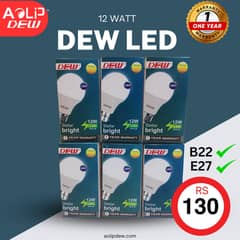 6 pice dew 12 watt led bulb